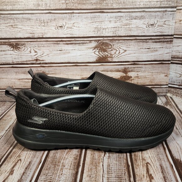 SKECHERS Go Walk Air Max Men´s 10 Black Mesh Slip-On...